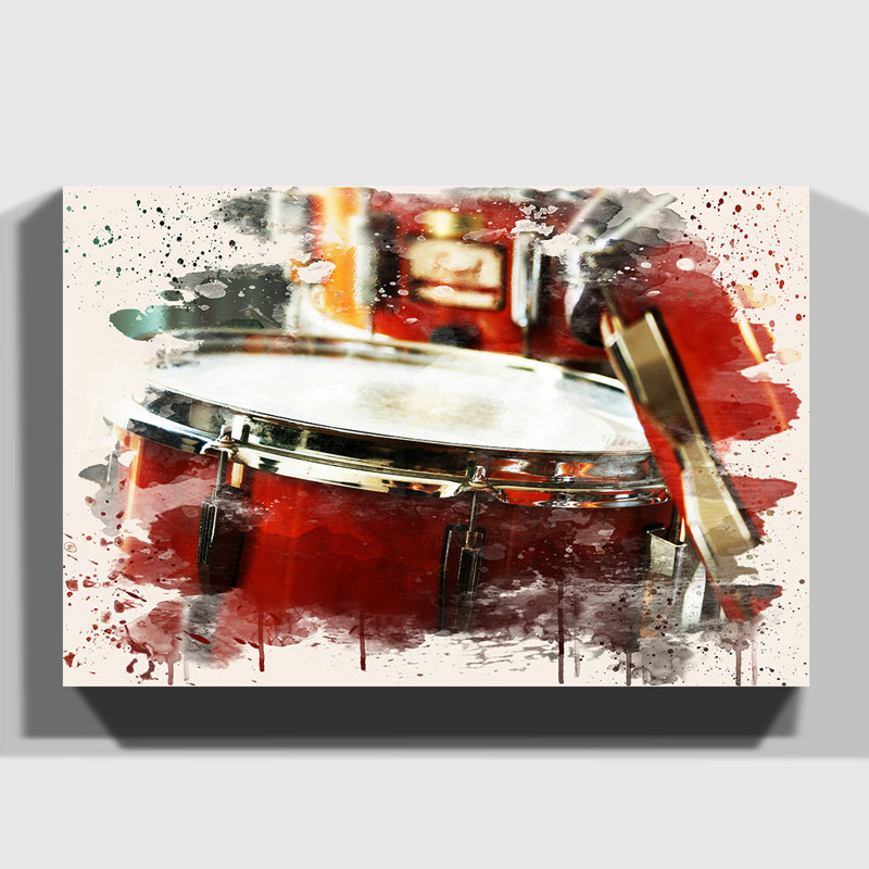 East Urban Home 'Drum Kit' Painting on Canvas Wayfair.co.uk